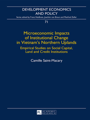 cover image of Microeconomic Impacts of Institutional Change in Vietnam's Northern Uplands